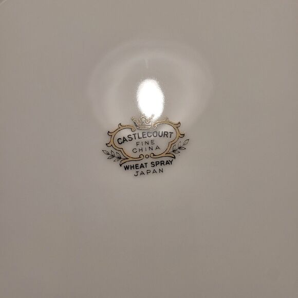 Castlecourt Fine China Japan Wheat Spray Set Of 4 Dinner Plates 10.5" - Picture 8 of 8